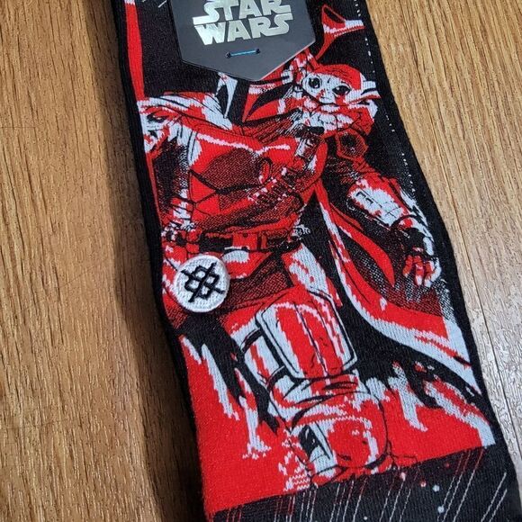 Stance Mandalorian Star Wars Grogu Baby Yoda Razor Crest Crew Socks Manga Mando - Picture 3 of 11